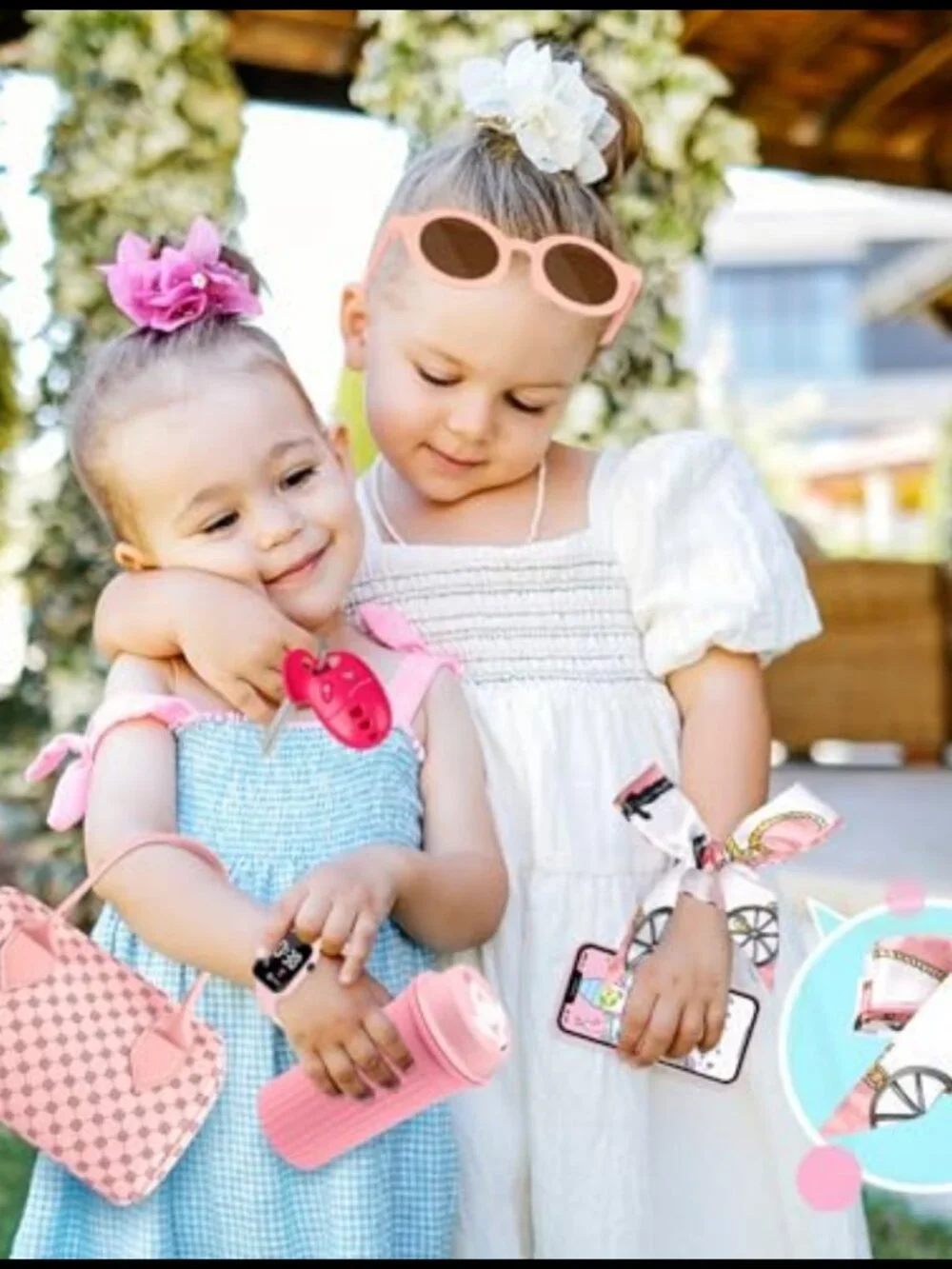 32PC Kids Play Purse Set Faux Leather Princess Pretend Toy Gift